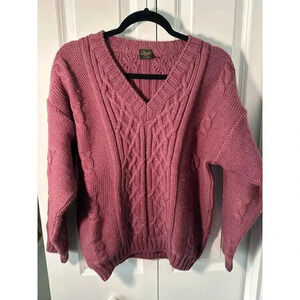 Doogan Donegal | Salmon Pink Sweater | 70% Wool | 30% Alpaca | S | Woolpaca